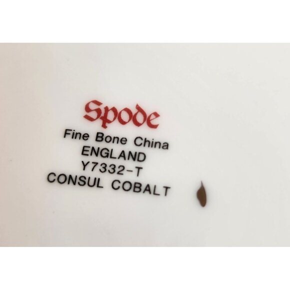 Spode Consul Cobalt Fine Bone China Dinner Plate England Elegant Design Blue/Gol - Picture 2 of 6